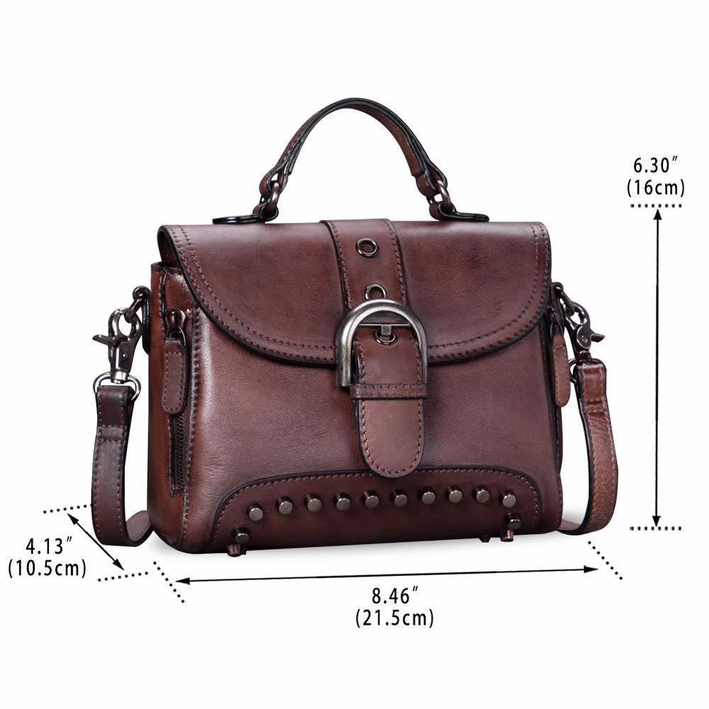 Genuine Leather Satchel Vintage Handmade Crossbody Bag Purse :') - Picture 4 of 6